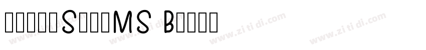 comicSansMS B字体转换